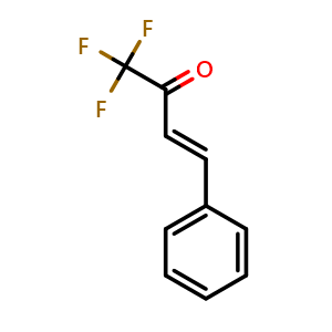 Chemical structure of (E)-1,1,1-trifluoro-4-phenylbut-3-en-2-one , CAS 86571-25-7, AChemBlock U109420