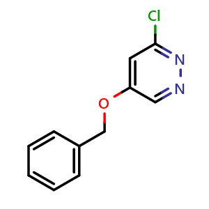 Chemical structure of 5-(Benzyloxy)-3-chloropyridazine , CAS 1346691-32-4, AChemBlock U109437