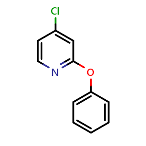 Chemical structure of 4-Chloro-2-phenoxy-pyridine , CAS 28373-64-0, AChemBlock U109464