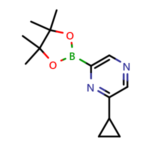 2-Cyclopropyl-6-(4,4,5,5-tetramethyl-1,3,2-dioxaborolan-2-yl)pyrazine