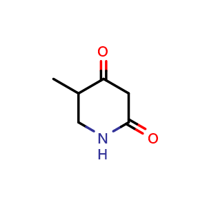 Chemical structure of 5-Methyl-2,4-piperidinedione , CAS 118263-96-0, AChemBlock U109482