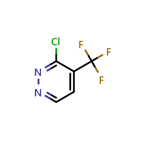 Chemical structure of 3-Chloro-4-(trifluoromethyl)pyridazine , CAS 749258-96-6, AChemBlock U109495