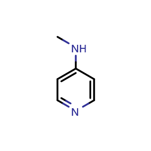 Chemical structure of N-methylpyridin-4-amine , CAS 175461-33-3, AChemBlock U109504