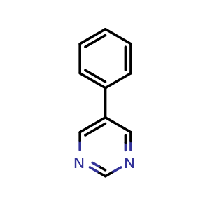 Chemical structure of 5-Phenylpyrimidine , CAS 34771-45-4, AChemBlock U109505