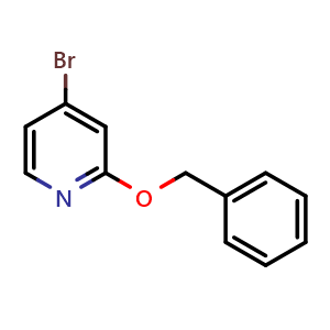 Chemical structure of 2-(Benzyloxy)-4-bromopyridine , CAS 960298-00-4, AChemBlock U109509