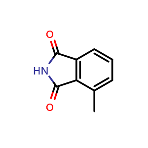 Chemical structure of 4-Methylisoindoline-1,3-dione , CAS 7251-82-3, AChemBlock U109628