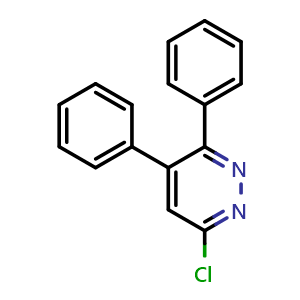 Chemical structure of 6-Chloro-3,4-diphenylpyridazine , CAS 27062-58-4, AChemBlock U109634