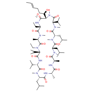 Chemical structure of Alisporivir , CAS 254435-95-5, AChemBlock U109638