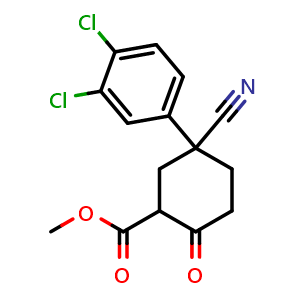 Methyl 5-cyano-5-(3,4-dichlorophenyl)-2-oxocyclohexanecarboxylate