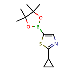 2-Cyclopropyl-5-(4,4,5,5-tetramethyl-1,3,2-dioxaborolan-2-yl)thiazole