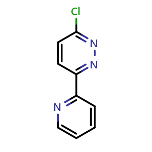 Chemical structure of 3-Chloro-6-(pyridin-2-yl)pyridazine , CAS 78784-70-0, AChemBlock U109673