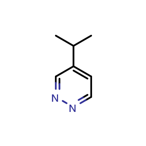 Chemical structure of 4-Isopropylpyridazine , CAS 66645-89-4, AChemBlock U109717