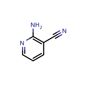 Chemical structure of 2-Aminonicotinonitrile , CAS 24517-64-4, AChemBlock U109747