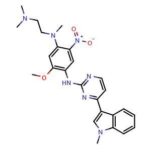 N1-[2-(Dimethylamino)ethyl]-5-methoxy-N1-methyl-N4-[4-(1-methyl-3-indolyl)-2-pyrimidinyl]-2-nitro-1,4-benzenediamine