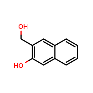 Chemical structure of 3-(Hydroxymethyl)naphthalen-2-ol , CAS 30159-70-7, AChemBlock U109817