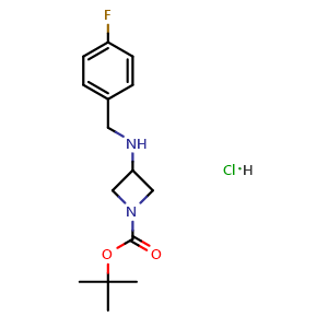 Tert-butyl 3-(4-fluorobenzylamino)azetidine-1-carboxylate hydrochloride