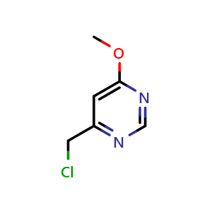 Chemical structure of 4-(Chloromethyl)-6-methoxypyrimidine , CAS 94170-63-5, AChemBlock U109847