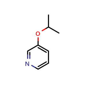 Chemical structure of 3-Isopropoxypyridine , CAS 1241752-43-1, AChemBlock U109863