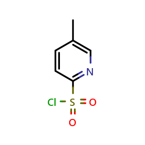 Chemical structure of 5-Methylpyridine-2-sulfonyl chloride , CAS 179400-16-9, AChemBlock U109906