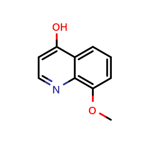 Chemical structure of 8-Methoxyquinolin-4-ol , CAS 21269-34-1, AChemBlock U109919