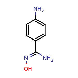 Chemical structure of 4-Amino-benzamideoxime , CAS 277319-62-7, AChemBlock U110004