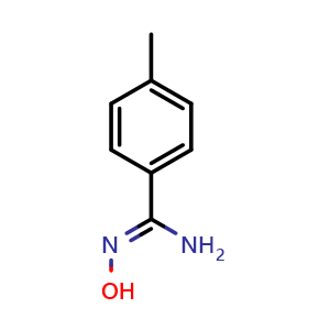 Chemical structure of 4-Methylbenzamidoxime , CAS 19227-13-5, AChemBlock U110011