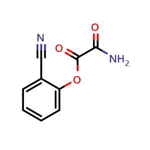 Chemical structure of (2-Cyano-phenyl)-oxalamic acid , CAS 61068-77-7, AChemBlock U110019
