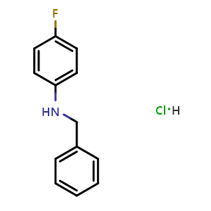 Chemical structure of (4-Fluorophenyl)(phenyl)methylamine hydrochloride , CAS 451503-41-6, AChemBlock U110035