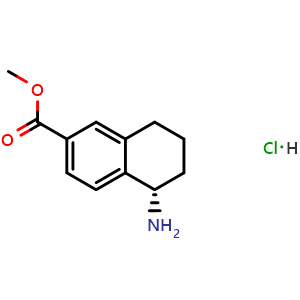Methyl (5S)-5-amino-5,6,7,8-tetrahydronaphthalene-2-carboxylate hydrochloride