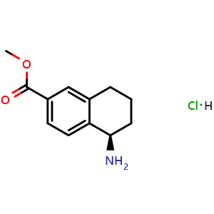 Methyl (5R)-5-amino-5,6,7,8-tetrahydronaphthalene-2-carboxylate hydrochloride