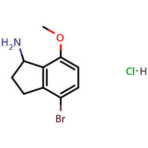 4-Bromo-7-methoxy-2,3-dihydro-1H-inden-1-amine hydrochloride