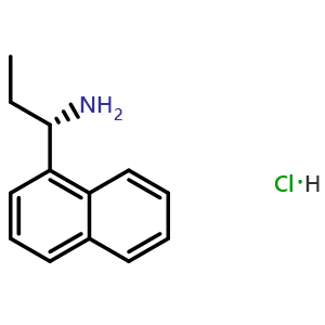 Chemical structure of (1S)-1-(naphthalen-1-yl)propan-1-amine hydrochloride , CAS 873893-96-0, AChemBlock U110353