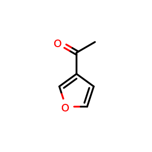 Chemical structure of 1-(Furan-3-yl)ethanone , CAS 14313-09-8, AChemBlock U110385