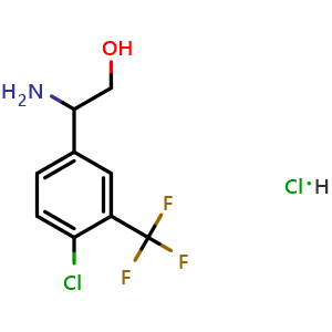 2-Amino-2-[4-chloro-3-(trifluoromethyl)phenyl]ethan-1-ol hydrochloride