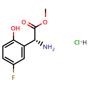(R)-methyl 2-amino-2-(5-fluoro-2-hydroxyphenyl)acetate hydrochloride