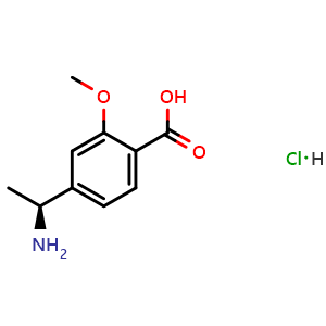 4-((1S)-1-aminoethyl)-2-methoxybenzoic acid hydrochloride