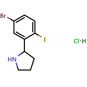 2-(5-Bromo-2-fluorophenyl)pyrrolidine hydrochloride