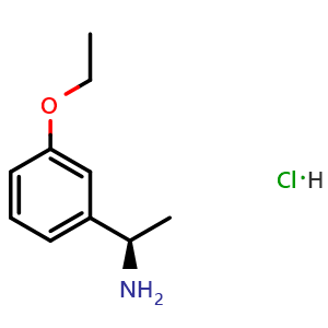 Chemical structure of (R)-1-(3-ethoxyphenyl)ethanamine hydrochloride , CAS 1213097-29-0, AChemBlock U110500