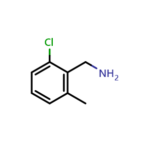Chemical structure of 2-Chloro-6-methylbenzylamine , CAS 57264-46-7, AChemBlock U110508