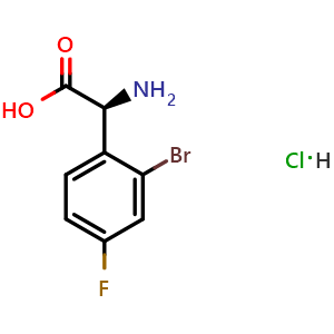 L-2-(o-bromo-p-fluorophenyl)glycine hydrochloride