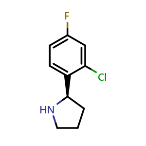 (2R)-2-(2-chloro-4-fluorophenyl)pyrrolidine