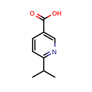 Chemical structure of 6-Isopropylnicotinic acid , CAS 886214-81-9, AChemBlock U110564