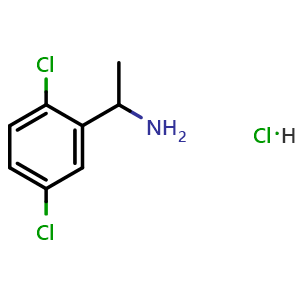 Chemical structure of 1-(2,5-Dichloro-phenyl)-ethylamine hydrochloride , CAS 1394838-41-5, AChemBlock U110594