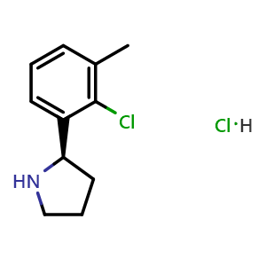 (2R)-2-(2-chloro-3-methylphenyl)pyrrolidine hydrochloride
