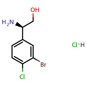(2R)-2-amino-2-(3-bromo-4-chlorophenyl)ethan-1-ol hydrochloride