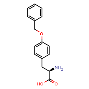 Chemical structure of 4-Benzyloxy-D-phenylalanine , CAS 65733-15-5, AChemBlock U110671
