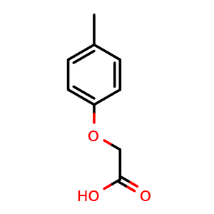 Chemical structure of 2-(4-Methylphenoxy)acetic acid , CAS 940-64-7, AChemBlock U110682