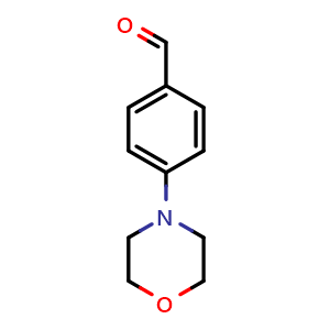 Chemical structure of 4-Morpholin-4-yl-benzaldehyde , CAS 1204-86-0, AChemBlock U110691