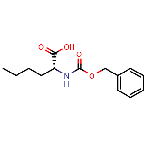 Chemical structure of Cbz-D-norleucine , CAS 15027-14-2, AChemBlock U110698