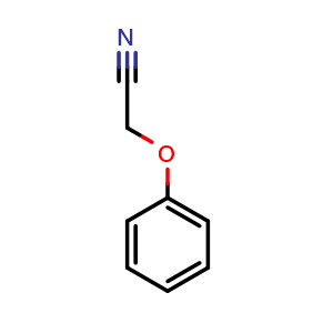 Chemical structure of 2-Phenoxy-acetonitrile , CAS 3598-14-9, AChemBlock U110699